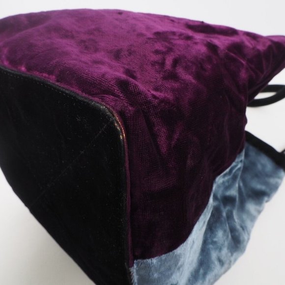 Salvatore Ferragamo By color Handbag gray/purple Velor Women - Picture 11 of 12